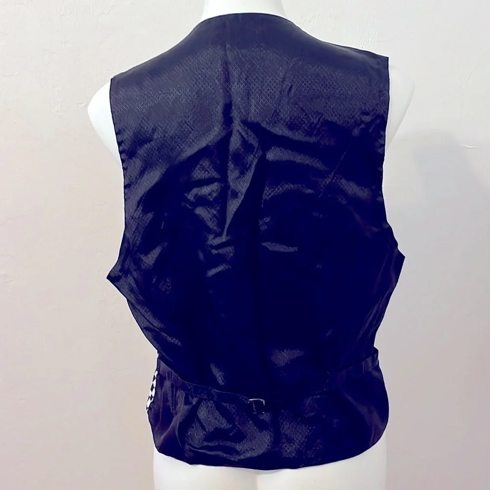 Brandon Michael Vest Medium Multicolored Optical Illusion USA Made